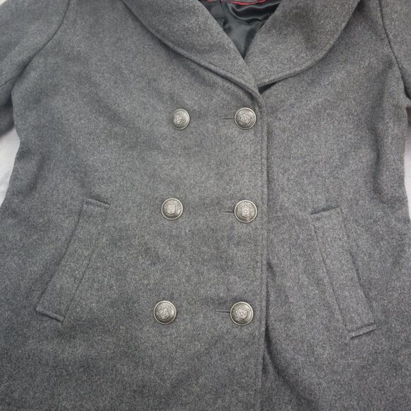 Merona Blazer Womens XXL Black Double Breasted Peak Lapel Long Sleeve Jacket - Picture 12 of 16